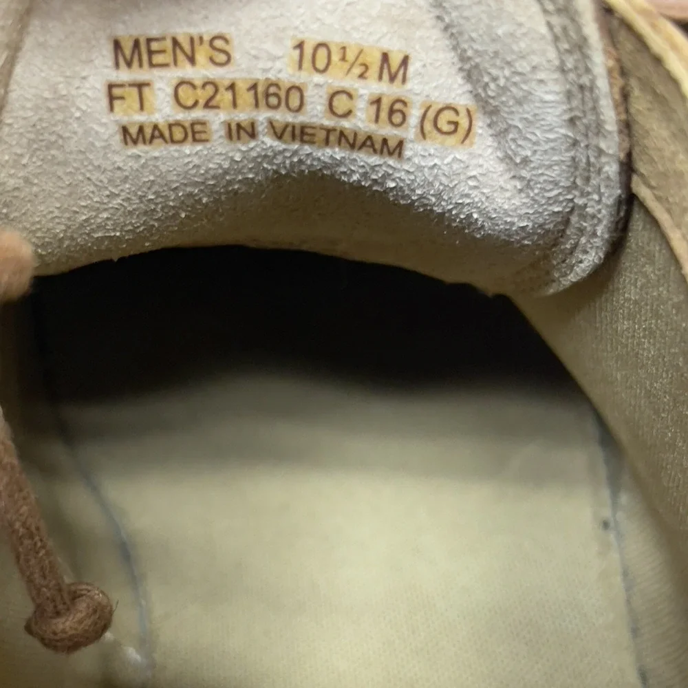 COLE HAAN Grand OS Boots Men 10.5 M Brown Leather‎ Chukka Cap Toe Lace Up Shoes